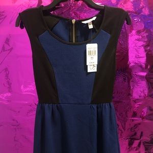 Black and Blue Casual Dress